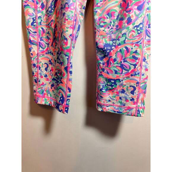 Lilly Pulitzer Women's XL Luxletic Weekender Cropped Pants Capris La Playa - Picture 4 of 9